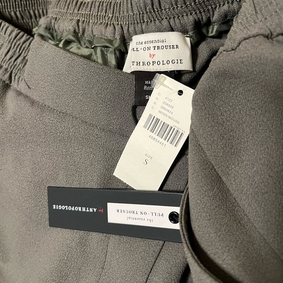 👖Anthropologie pull on trousers in olive - Picture 8 of 8